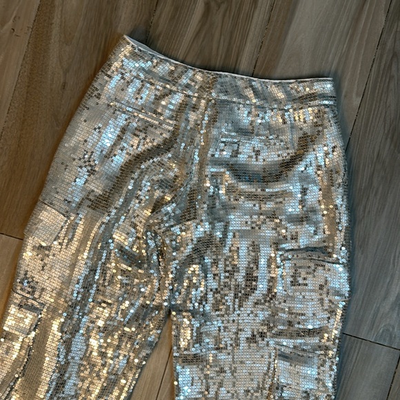 Alice and Olivia Sequin Pants Size 8 - Picture 9 of 13